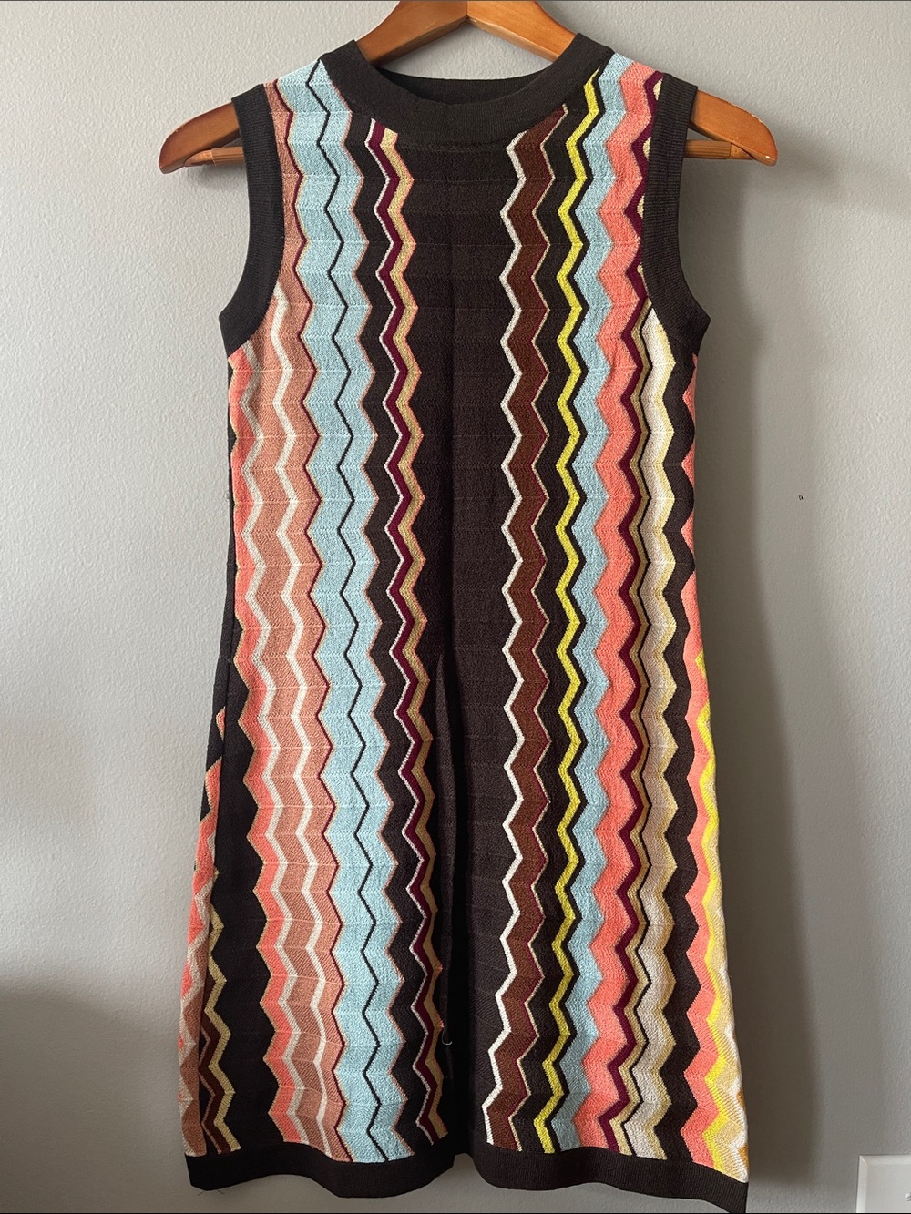 Missoni for Target Sleeveless Chevron Knit Dress - Brown Multicolor